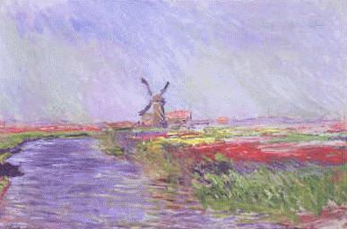 Claude Monet Champ de Tulipes Norge oil painting art